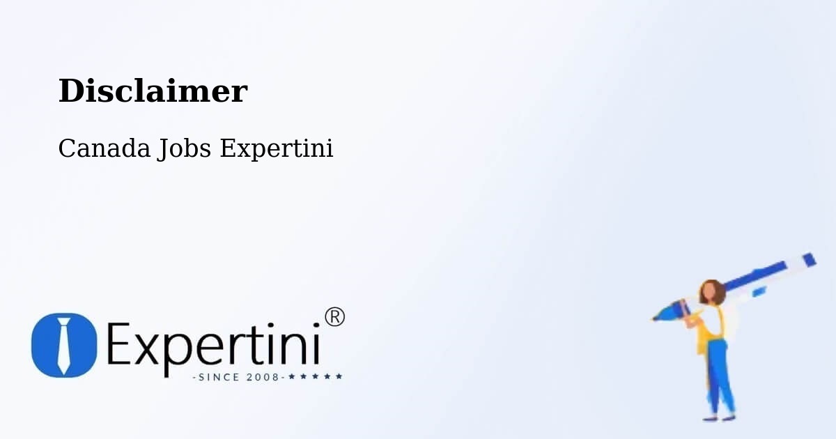 Disclaimer – Blainville - Canada Jobs Expertini